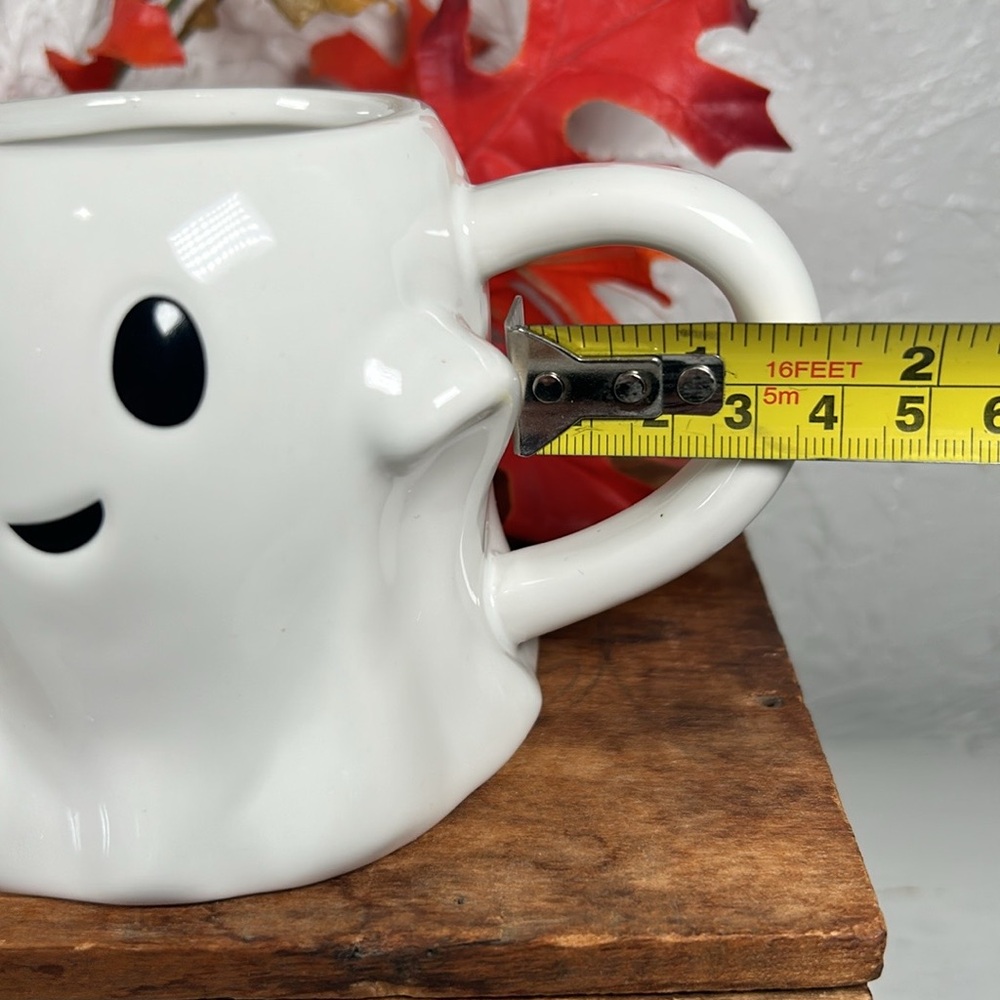 Ghost Mugs Threshold Grinning Ghost 10oz Mugs Set of 2 NWT  Halloween Drink Cup - Picture 7 of 13